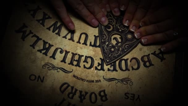 Magia Duchowa Gra Wzywanie Dusze Ouija Witch Board — Wideo stockowe