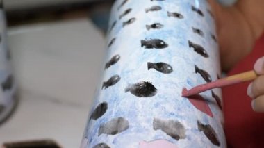 Handmade Ceramic Art in a Ceramic Studio Workshop