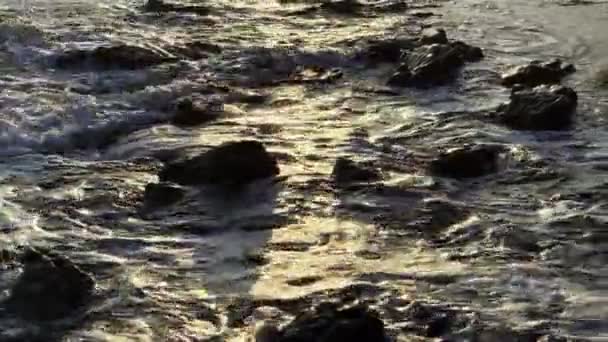 Sea Waves Rocks — Stock Video