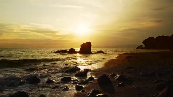 Sea Rocks Afternoon Time Lapse — Vídeo de stock