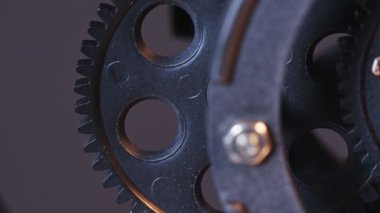 Abstract Retro Mechanic Turning Clock Gears