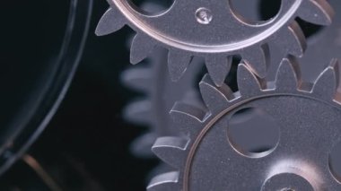 Abstract Retro Mechanic Turning Clock Gears