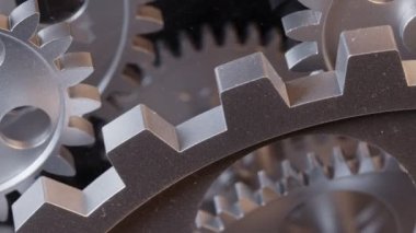 Abstract Retro Mechanic Turning Clock Gears