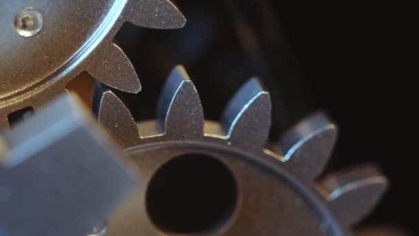 Abstract Retro Mechanic Turning Clock Gears — Video