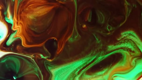 Абстрактні Фарби Чорнила Поширені Поверхні Молока — стокове відео