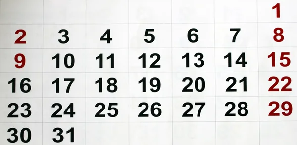 Calendario — Foto Stock