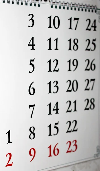 Calendário — Fotografia de Stock