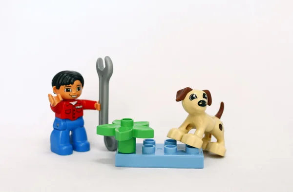 Lego duplo ontwikkelen ontwerper de ontwikkeling van kinderen — Stockfoto