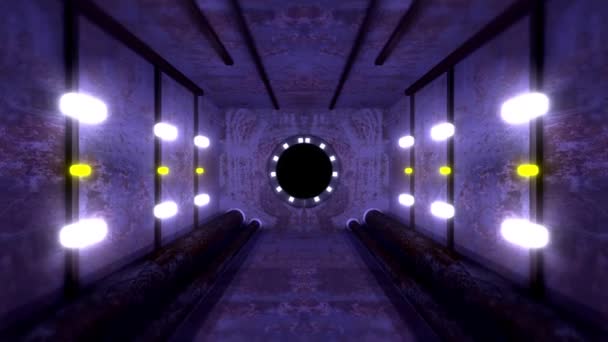 Boucle d'animation fond tunnel sombre 