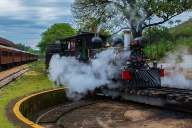 Historic train in Tiradentes clipart