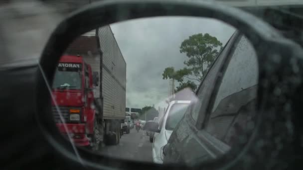 Biker in sao paulo, brasilien — Stockvideo