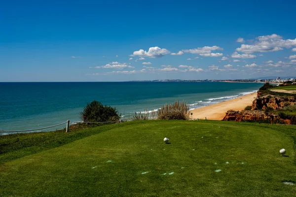 Golf Spielen Auf Den Schnsten Pltzen Portugalii — Zdjęcie stockowe
