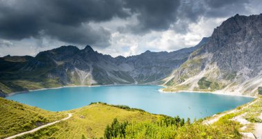 Mountain lake in the Austrian Alps