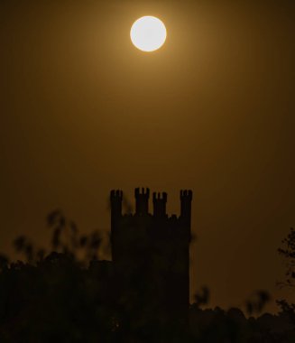 Full moon over the tower