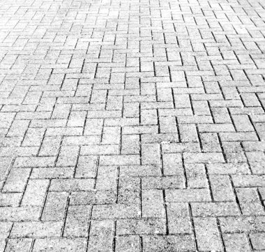 Kopya alanı olan tek renkli herringbone kaldırım bloklarının tam çerçeve dokusu