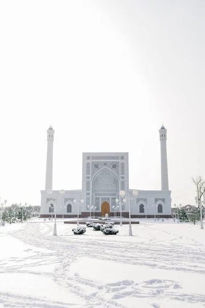 Ташкент Узбекистан Декабрь 2020 Белая Мечеть — стоковое фото