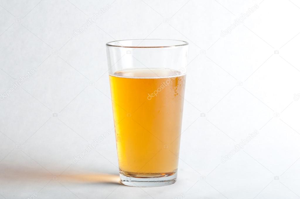 Cold pint glass of beer