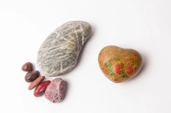 Fußabdruck aus glatten Steinen — Stockfoto