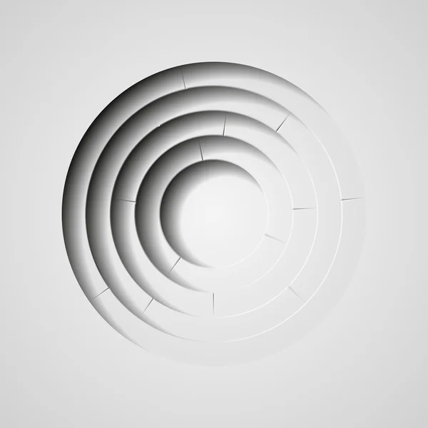 Cercles vectoriels abstraits avec ombre — Image vectorielle
