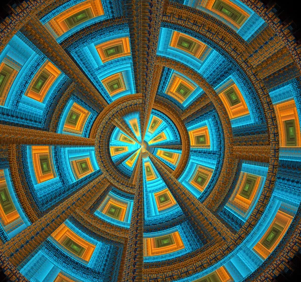 Spectacular backgrounds and objects are generated using a fractal algorithm — Stock Photo, Image