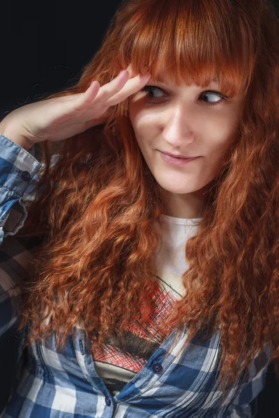 Ragazza dai capelli rossi — Foto Stock