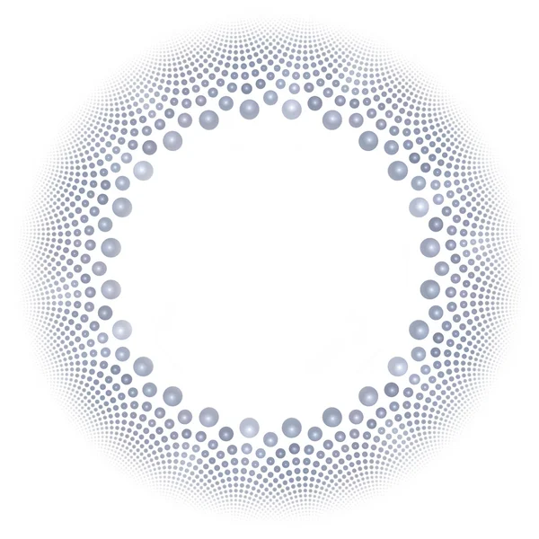 Struttura rotonda di perline su uno sfondo bianco — Foto Stock