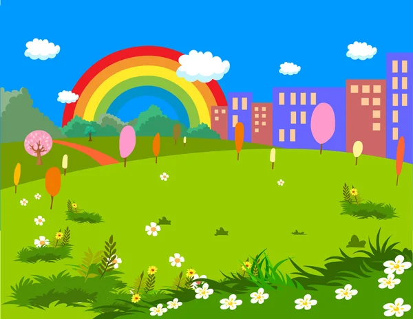 karikatür doğal peyzaj