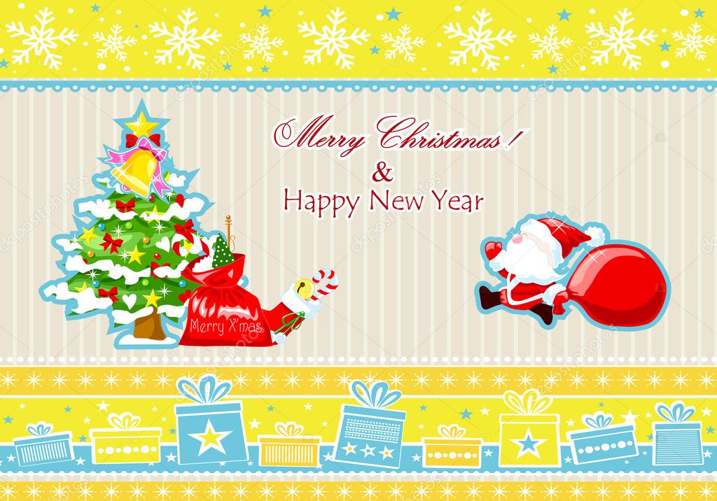 Merry Christmas background card