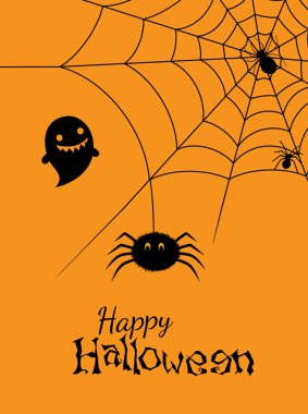 örümcek web vektör çizim