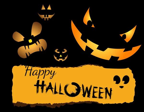 Invitación o folleto de Halloween — Vector de stock