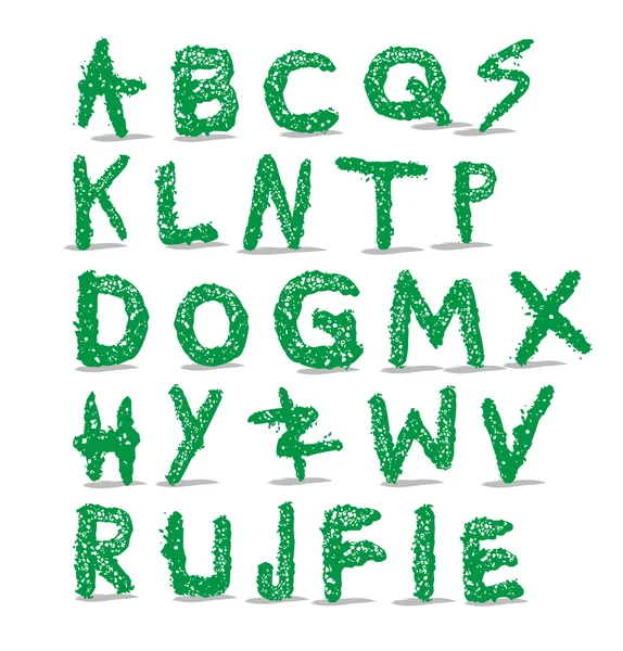 Illustration des niedlichen und bunten Alphabets — Stockvektor