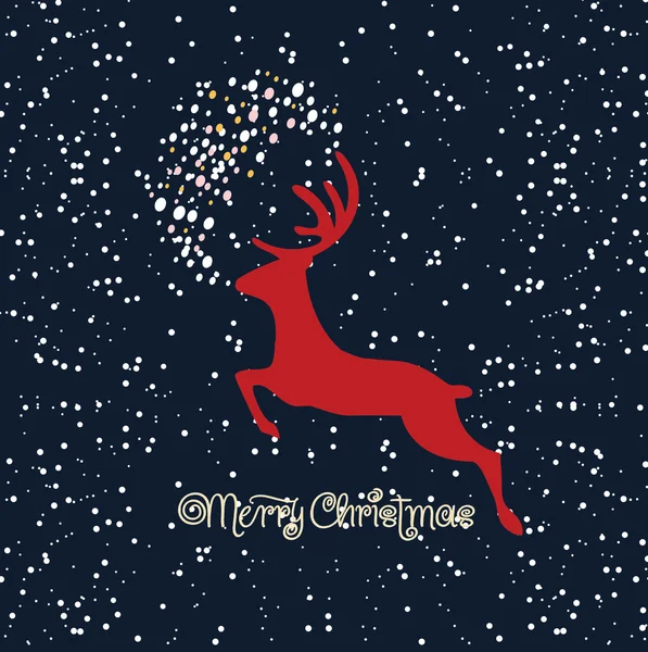 Poster merry christmas — Stock Vector