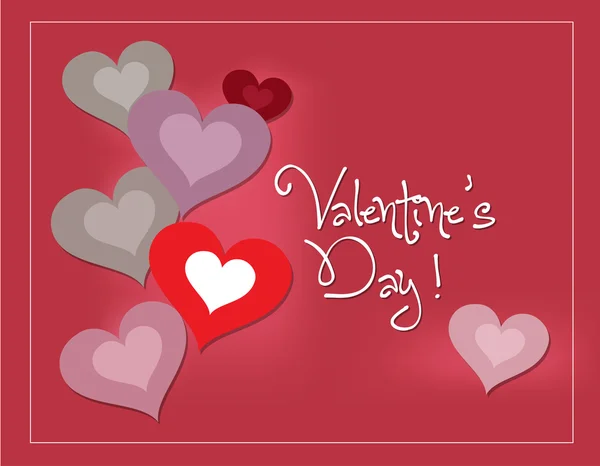 Valentine adorável com coração — Vetor de Stock
