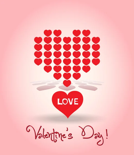 Valentine dekoration hjärtan — Stock vektor