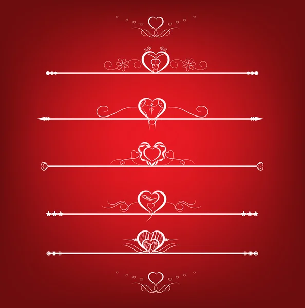 Set Valentine's Day Design Elements — Stock Vector