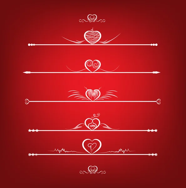 Set Valentine 's Day Design Elements — стоковый вектор