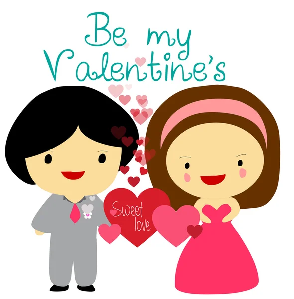 Be my valentine's — Stock Vector