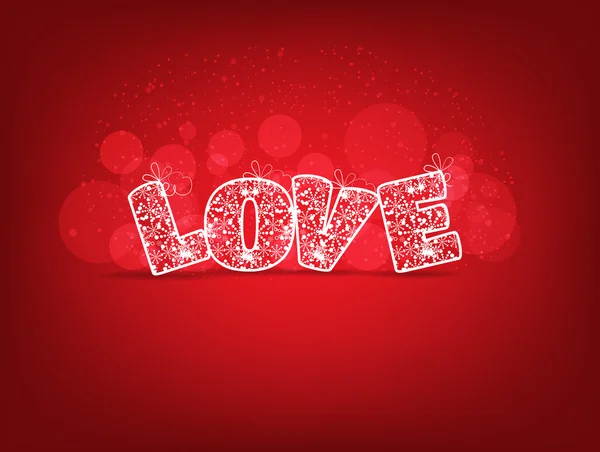 Amor por San Valentín — Vector de stock