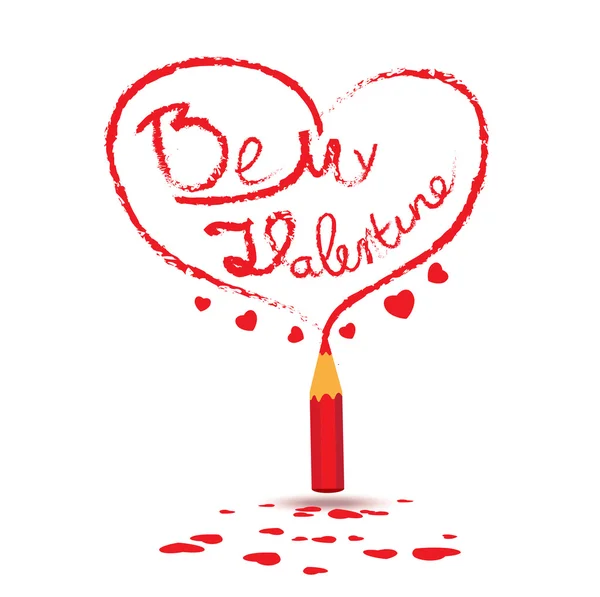 Sé mi San Valentín — Vector de stock