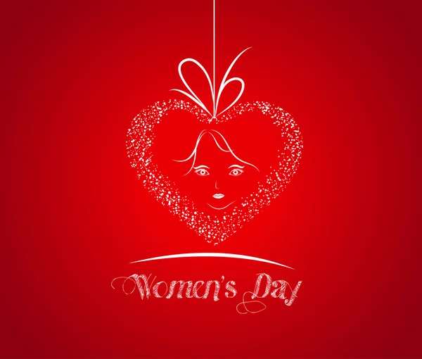 Carte de vœux Happy Women's Day — Image vectorielle