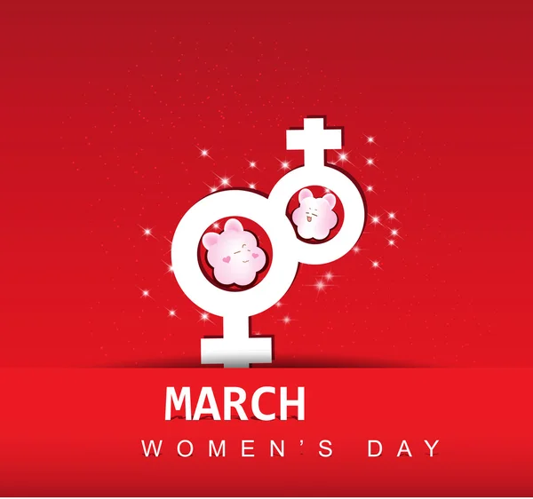 Women's day background — Stock Vector