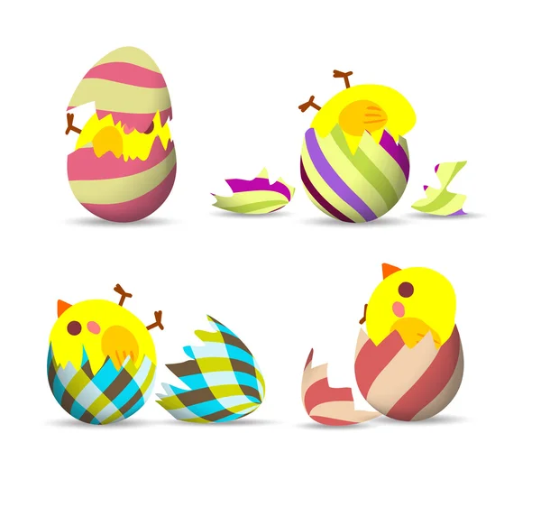 Œufs de Pâques, Pâques heureux — Image vectorielle