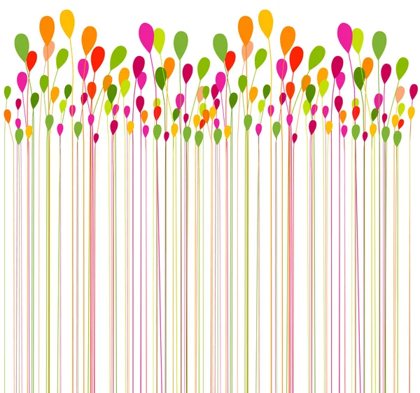 Abstracte achtergrond met bloemen — Stockvector