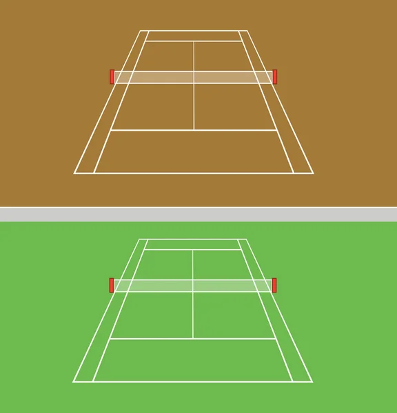 Campo da tennis — Vettoriale Stock