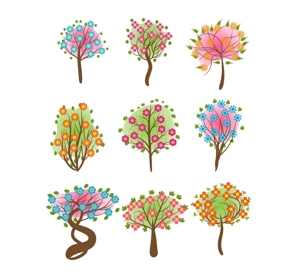 Árbol de primavera — Vector de stock