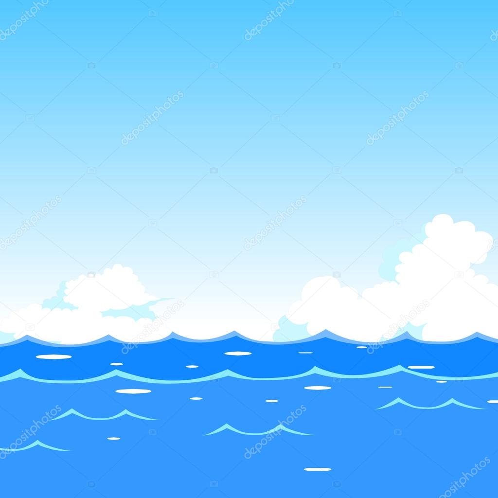 Sea waves background