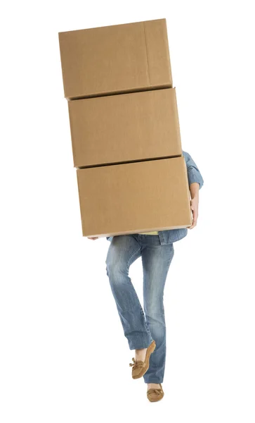 Woman Carrying S — Stock Photo, Image