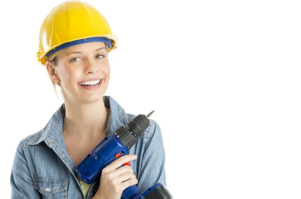 Feliz con feminino — Fotografia de Stock