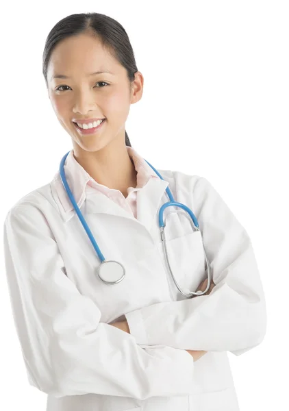 Confident Female Doctor Looking Away — Stock Photo, Image