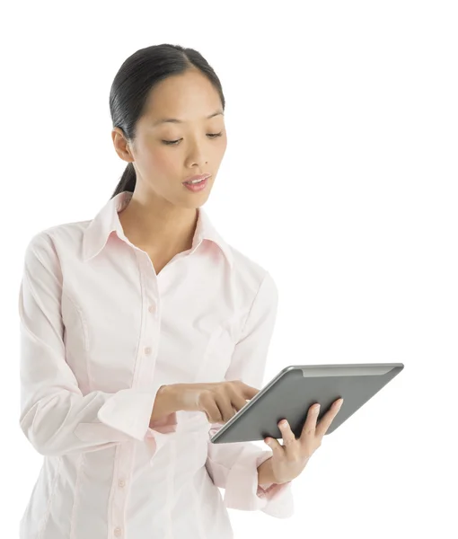 Businesswoman Using Digital Tablet — Stock Photo, Image